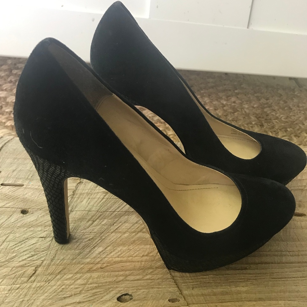 Calvin Klein Kendall Platform Faux Suede Pump